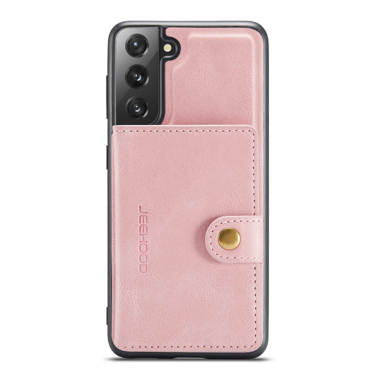 For Samsung Galaxy S21+ 5G JEEHOOD Retro Magnetic Detachable Protective Case with Wallet & Card Slot & Holder