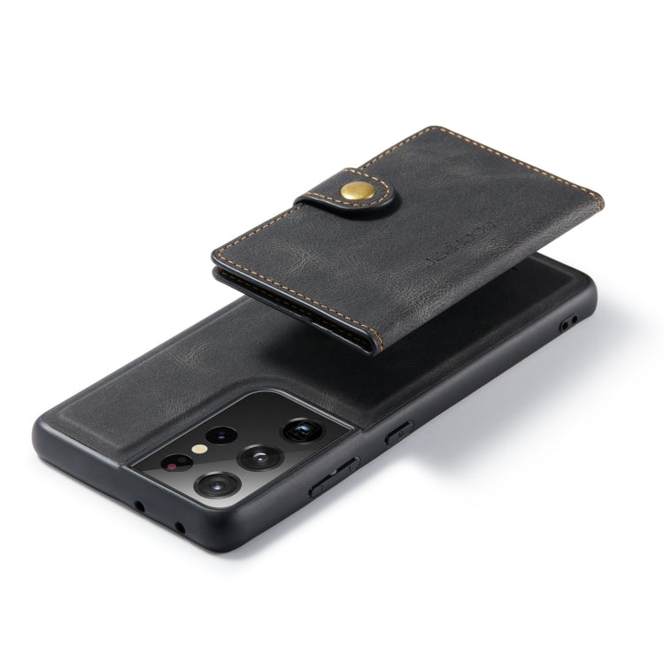For Samsung Galaxy S21 Ultra 5G JEEHOOD Retro Magnetic Detachable Protective Case with Wallet & Card Slot & Holder