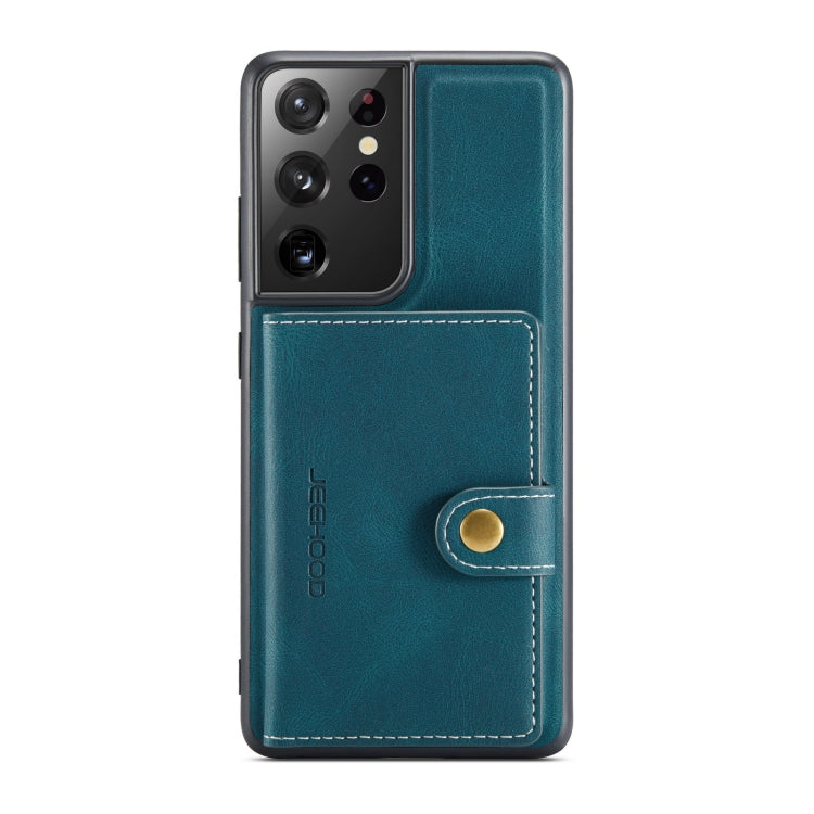 For Samsung Galaxy S21 Ultra 5G JEEHOOD Retro Magnetic Detachable Protective Case with Wallet & Card Slot & Holder