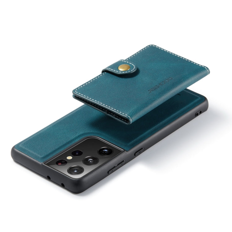 For Samsung Galaxy S21 Ultra 5G JEEHOOD Retro Magnetic Detachable Protective Case with Wallet & Card Slot & Holder