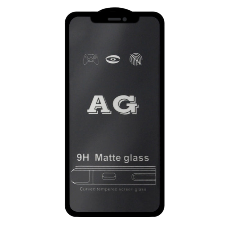 For iPhone 12 / 12 Pro AG Matte Frosted Full Cover Tempered Glass Film