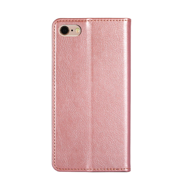 For iPhone 6 / 6s PU + TPU Gloss Oil Solid Color Magnetic Horizontal Flip Leather Case with Holder & Card Slot & Wallet