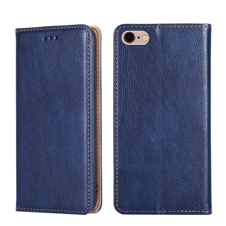 For iPhone 6 / 6s PU + TPU Gloss Oil Solid Color Magnetic Horizontal Flip Leather Case with Holder & Card Slot & Wallet