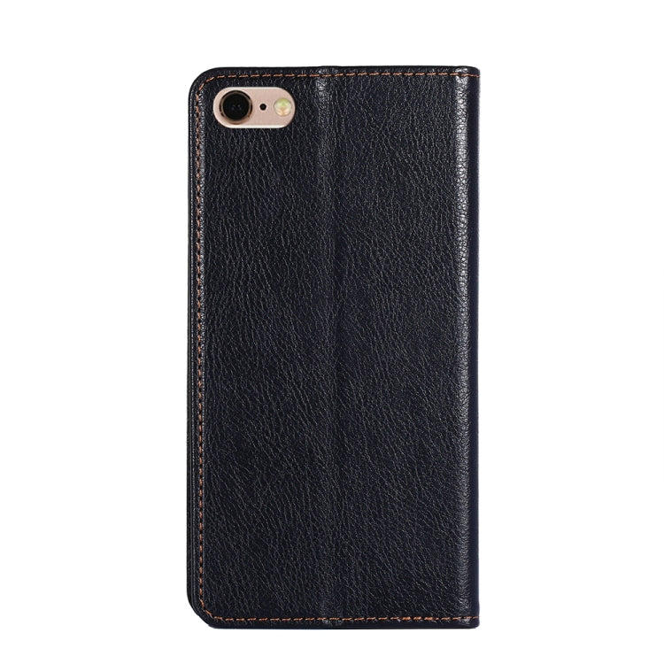 For iPhone 6 Plus PU + TPU Gloss Oil Solid Color Magnetic Horizontal Flip Leather Case with Holder & Card Slot & Wallet