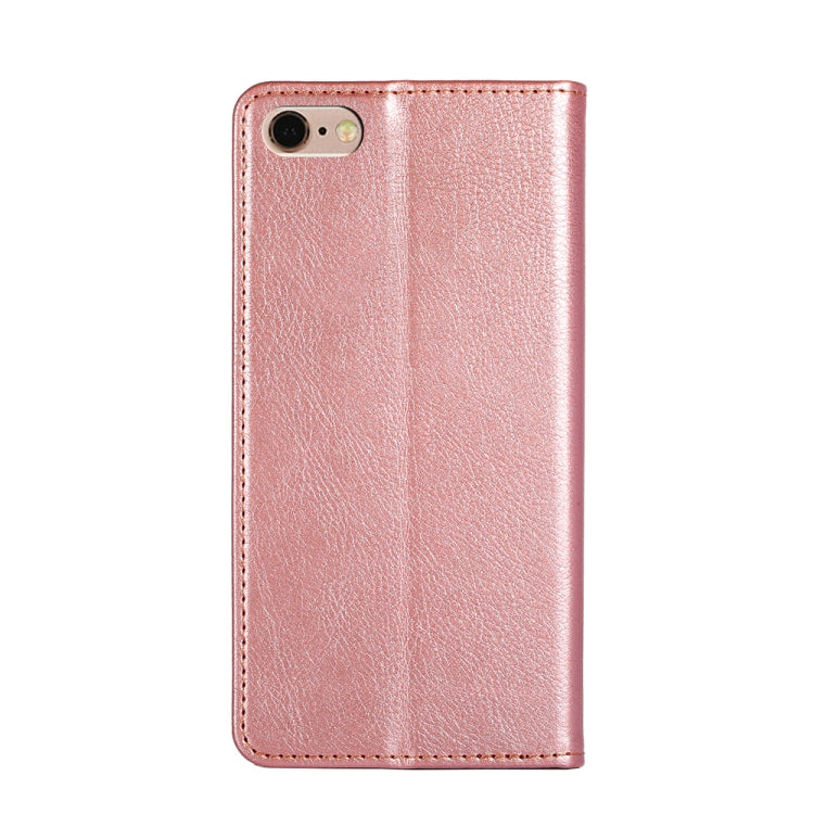 For iPhone 6 Plus PU + TPU Gloss Oil Solid Color Magnetic Horizontal Flip Leather Case with Holder & Card Slot & Wallet