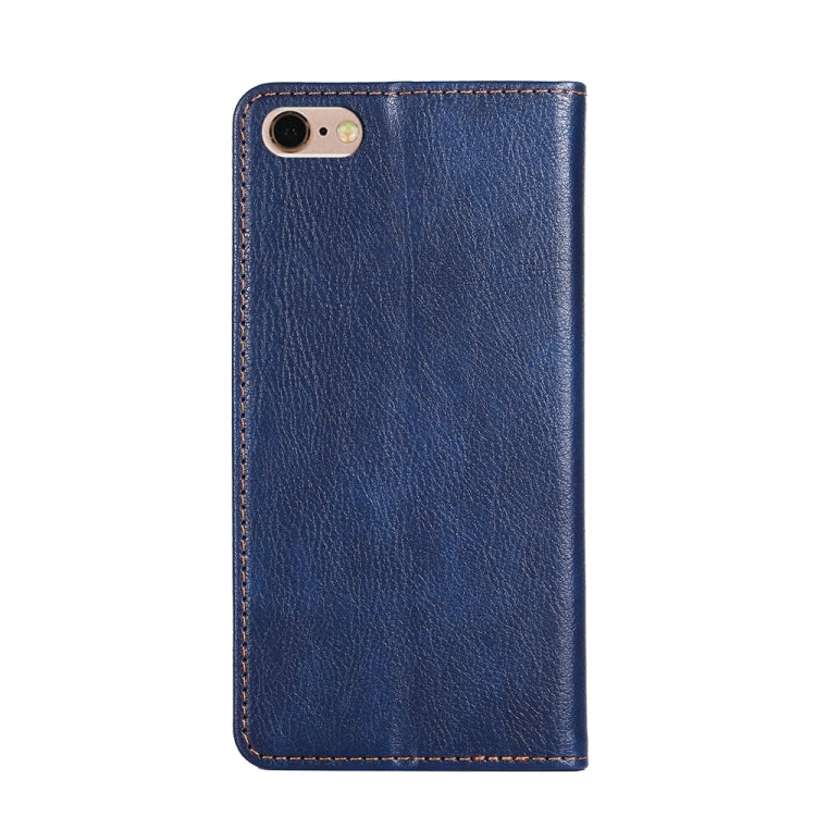 For iPhone 6 Plus PU + TPU Gloss Oil Solid Color Magnetic Horizontal Flip Leather Case with Holder & Card Slot & Wallet
