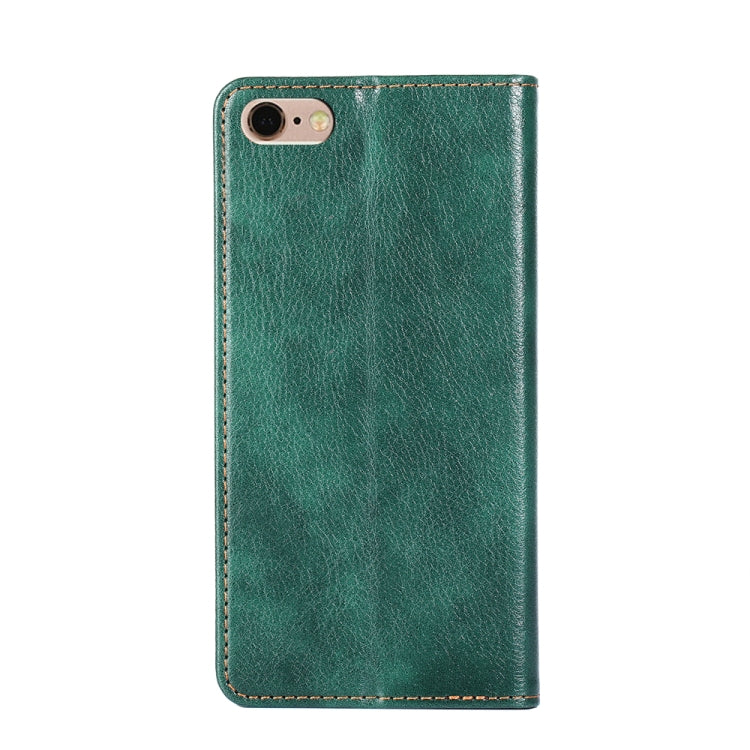 For iPhone 6 Plus PU + TPU Gloss Oil Solid Color Magnetic Horizontal Flip Leather Case with Holder & Card Slot & Wallet