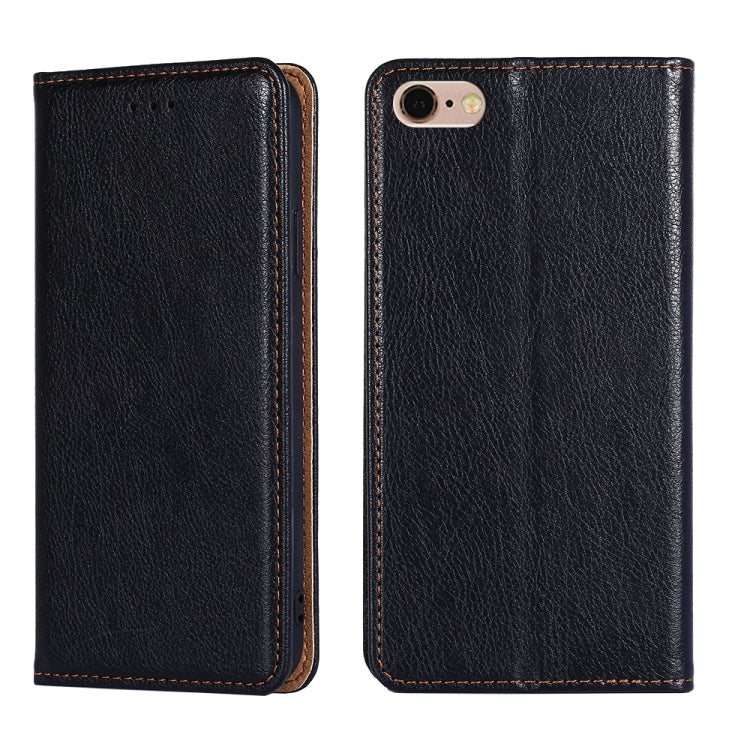 For iPhone 7 / 8 / SE (2020) PU + TPU Gloss Oil Solid Color Magnetic Horizontal Flip Leather Case with Holder & Card Slot & Wallet