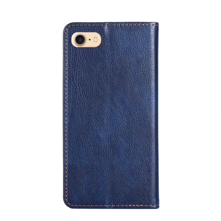 For iPhone 7 / 8 / SE (2020) PU + TPU Gloss Oil Solid Color Magnetic Horizontal Flip Leather Case with Holder & Card Slot & Wallet