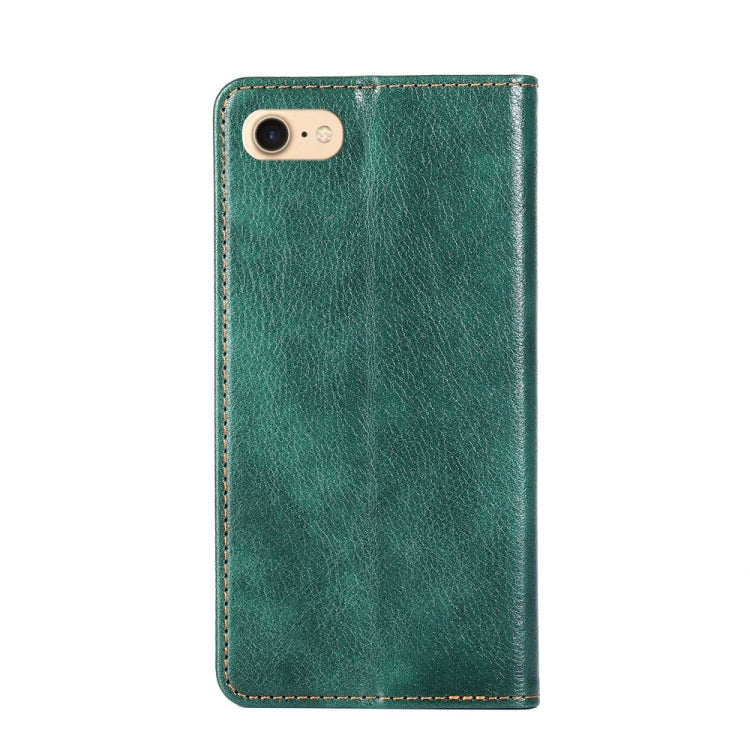 For iPhone 7 / 8 / SE (2020) PU + TPU Gloss Oil Solid Color Magnetic Horizontal Flip Leather Case with Holder & Card Slot & Wallet
