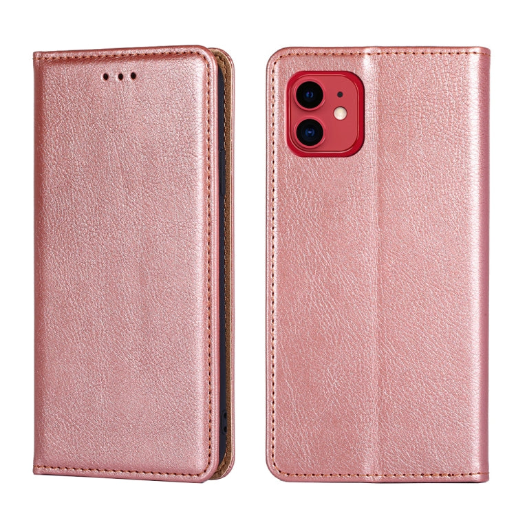 For iPhone 11 PU + TPU Gloss Oil Solid Color Magnetic Horizontal Flip Leather Case with Holder & Card Slot & Wallet