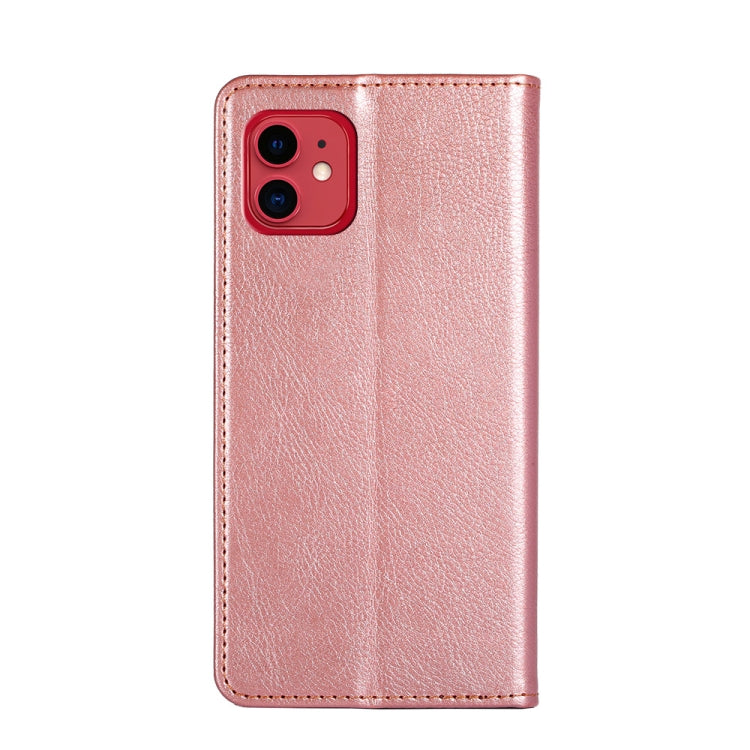 For iPhone 11 PU + TPU Gloss Oil Solid Color Magnetic Horizontal Flip Leather Case with Holder & Card Slot & Wallet