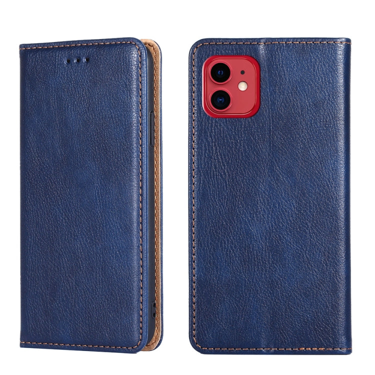 For iPhone 11 PU + TPU Gloss Oil Solid Color Magnetic Horizontal Flip Leather Case with Holder & Card Slot & Wallet