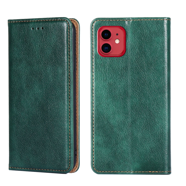 For iPhone 11 PU + TPU Gloss Oil Solid Color Magnetic Horizontal Flip Leather Case with Holder & Card Slot & Wallet