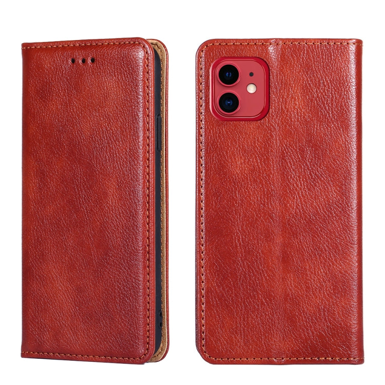 For iPhone 11 PU + TPU Gloss Oil Solid Color Magnetic Horizontal Flip Leather Case with Holder & Card Slot & Wallet