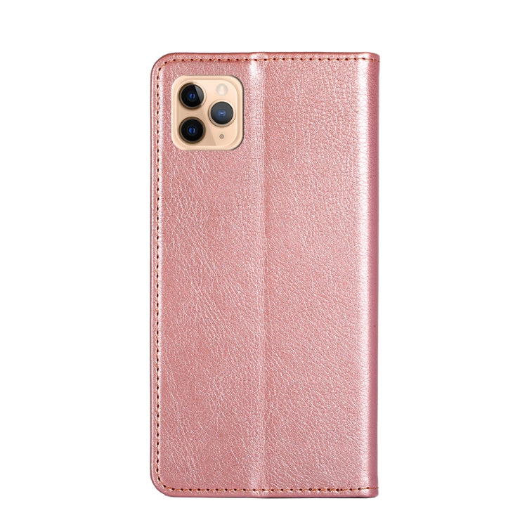 For iPhone 11 Pro Max PU + TPU Gloss Oil Solid Color Magnetic Horizontal Flip Leather Case with Holder & Card Slot & Wallet
