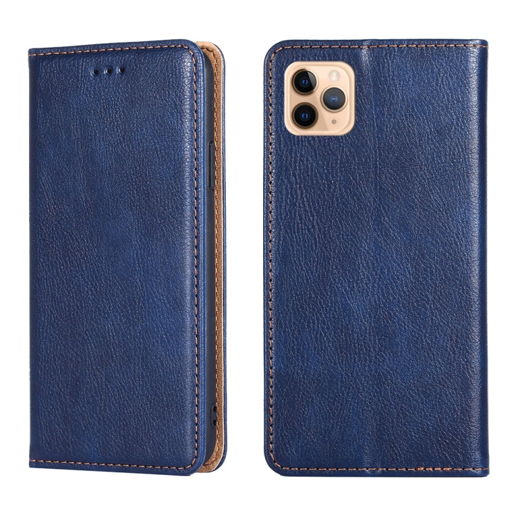 For iPhone 11 Pro Max PU + TPU Gloss Oil Solid Color Magnetic Horizontal Flip Leather Case with Holder & Card Slot & Wallet