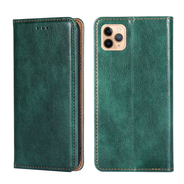For iPhone 11 Pro Max PU + TPU Gloss Oil Solid Color Magnetic Horizontal Flip Leather Case with Holder & Card Slot & Wallet