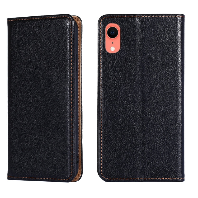 For iPhone XR PU + TPU Gloss Oil Solid Color Magnetic Horizontal Flip Leather Case with Holder & Card Slot & Wallet