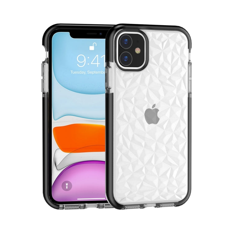 For iPhone 11 Shockproof Diamond Texture TPU Protective Case