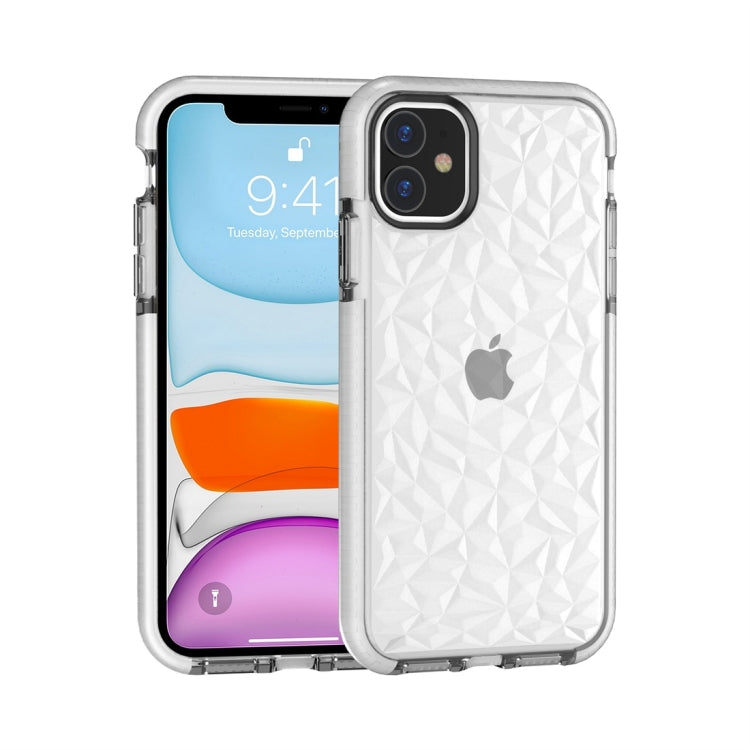 For iPhone 11 Shockproof Diamond Texture TPU Protective Case