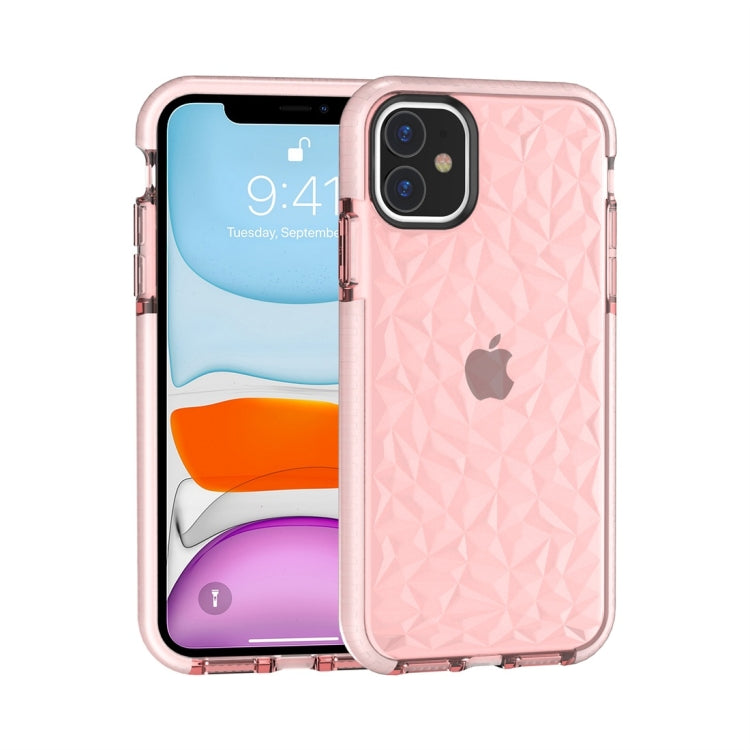 For iPhone 11 Shockproof Diamond Texture TPU Protective Case