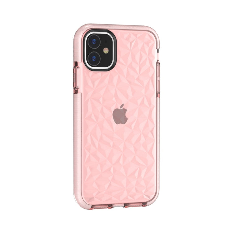 For iPhone 11 Shockproof Diamond Texture TPU Protective Case