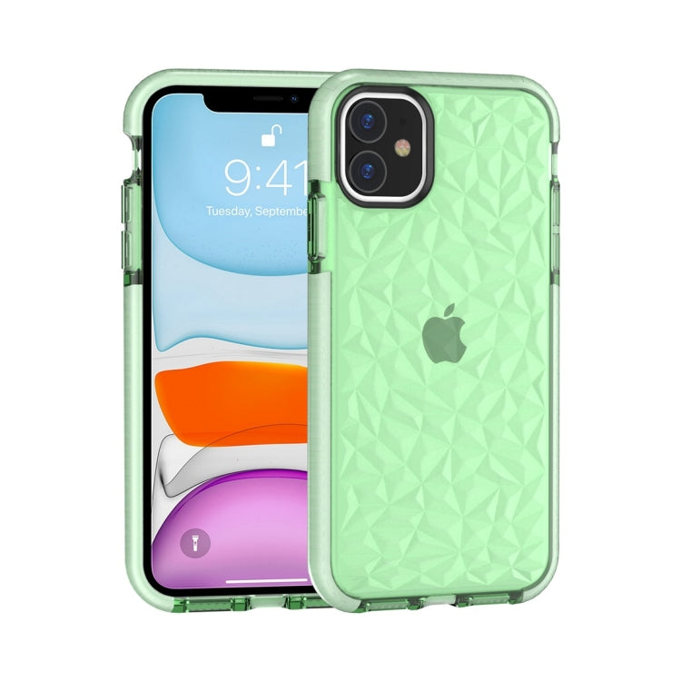 For iPhone 11 Shockproof Diamond Texture TPU Protective Case