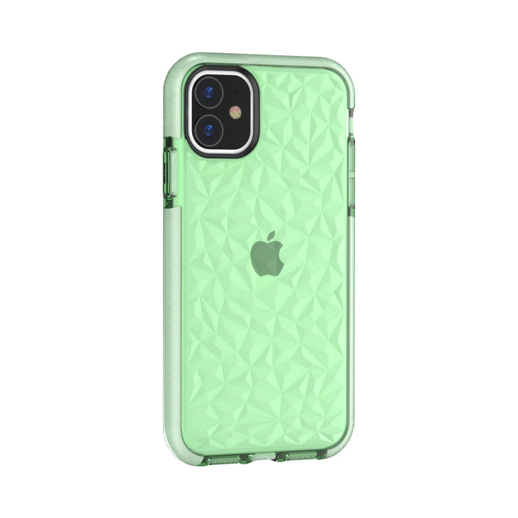 For iPhone 11 Shockproof Diamond Texture TPU Protective Case