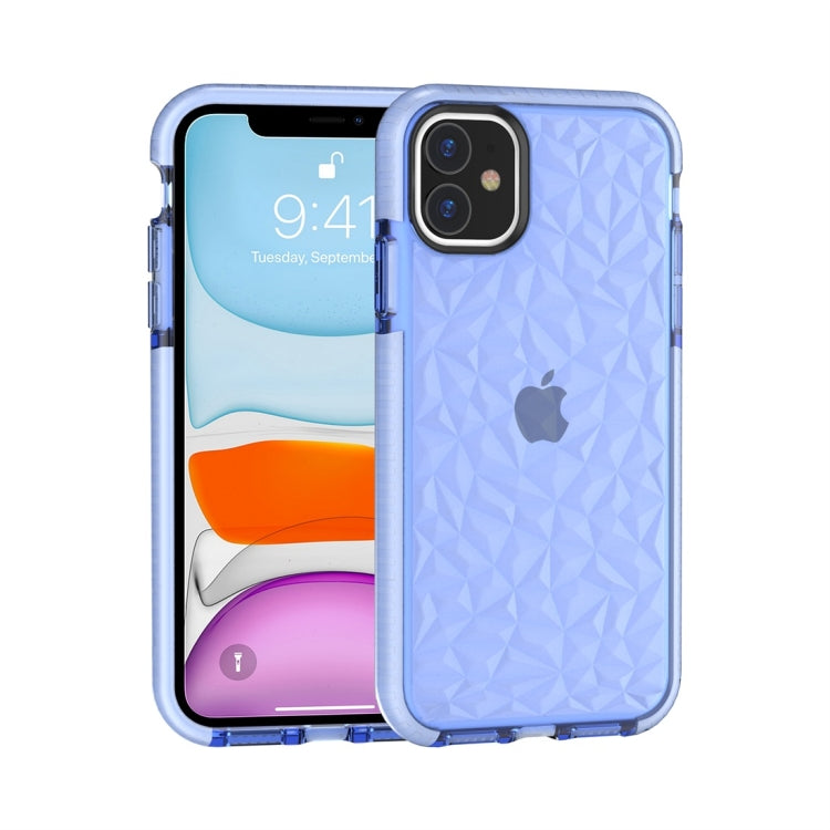 For iPhone 11 Shockproof Diamond Texture TPU Protective Case