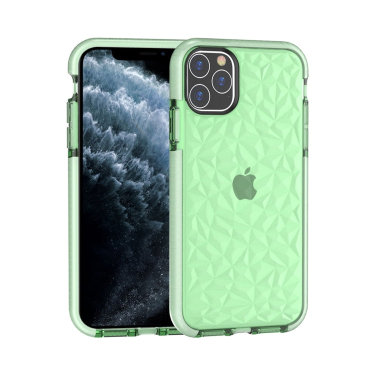 For iPhone 11 Pro Max Shockproof Diamond Texture TPU Protective Case