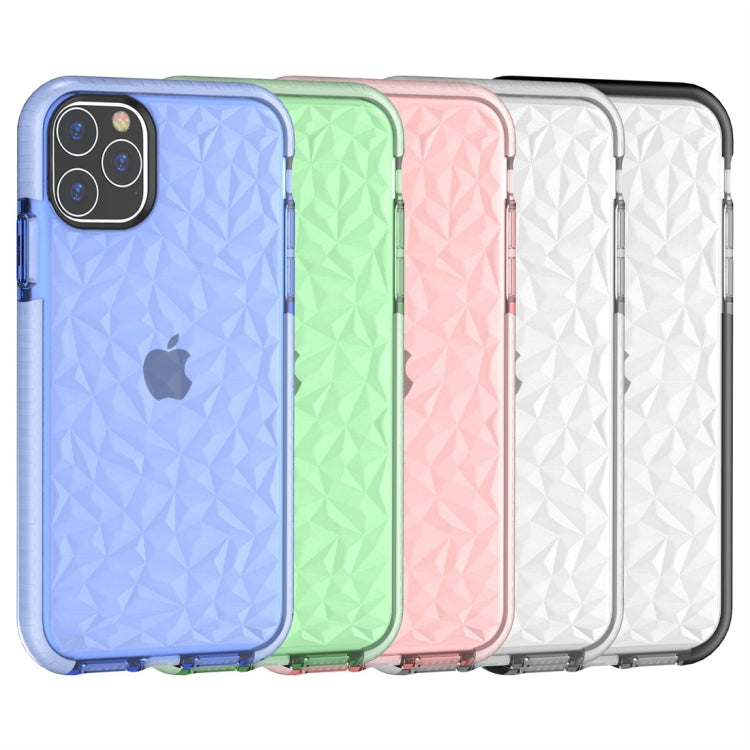 For iPhone 11 Pro Max Shockproof Diamond Texture TPU Protective Case