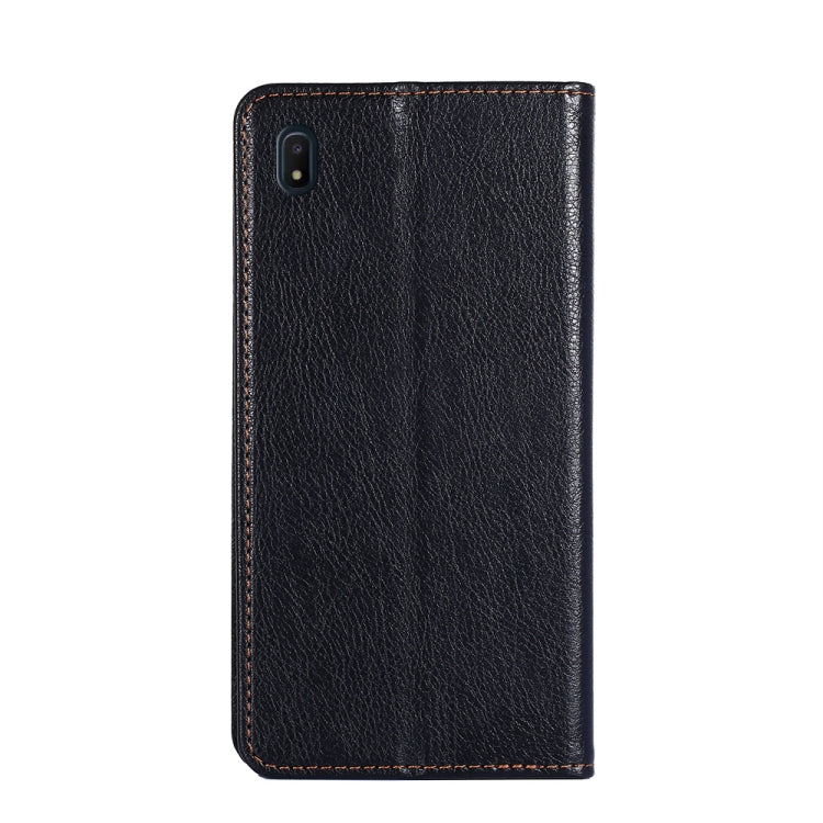 For Samsung Galaxy A10e PU + TPU Gloss Oil Solid Color Magnetic Horizontal Flip Leather Case with Holder & Card Slot & Wallet