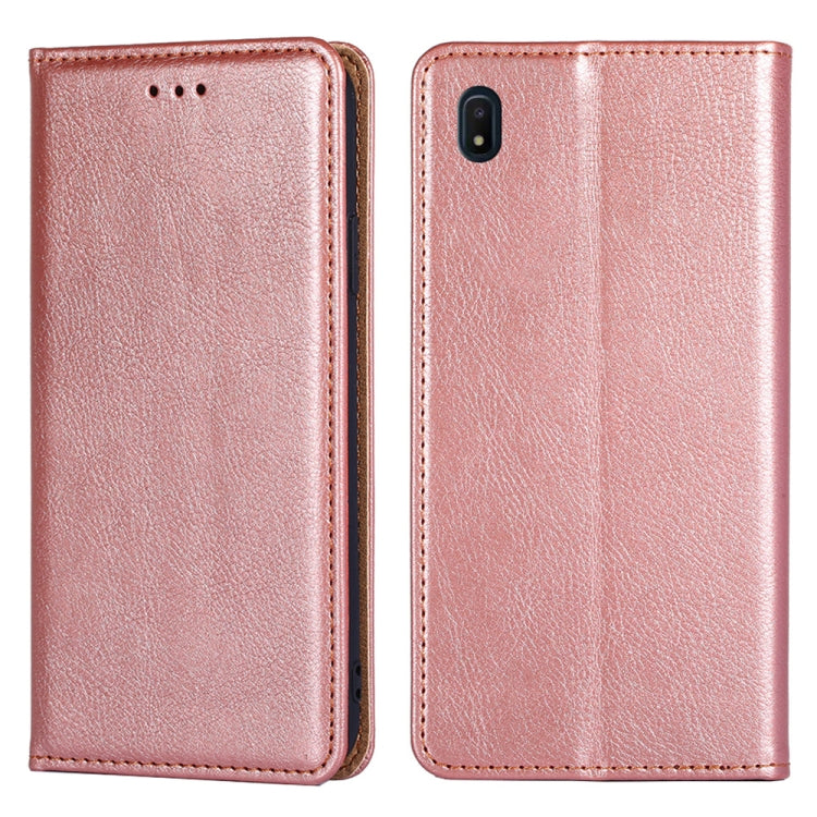 For Samsung Galaxy A10e PU + TPU Gloss Oil Solid Color Magnetic Horizontal Flip Leather Case with Holder & Card Slot & Wallet