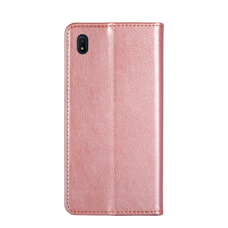For Samsung Galaxy A10e PU + TPU Gloss Oil Solid Color Magnetic Horizontal Flip Leather Case with Holder & Card Slot & Wallet