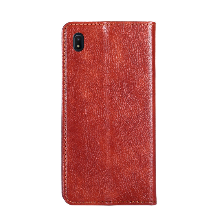 For Samsung Galaxy A10e PU + TPU Gloss Oil Solid Color Magnetic Horizontal Flip Leather Case with Holder & Card Slot & Wallet