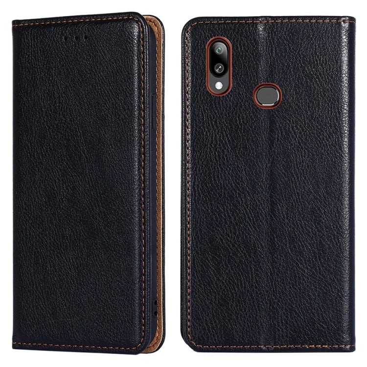 For Samsung Galaxy A10s PU + TPU Gloss Oil Solid Color Magnetic Horizontal Flip Leather Case with Holder & Card Slot & Wallet