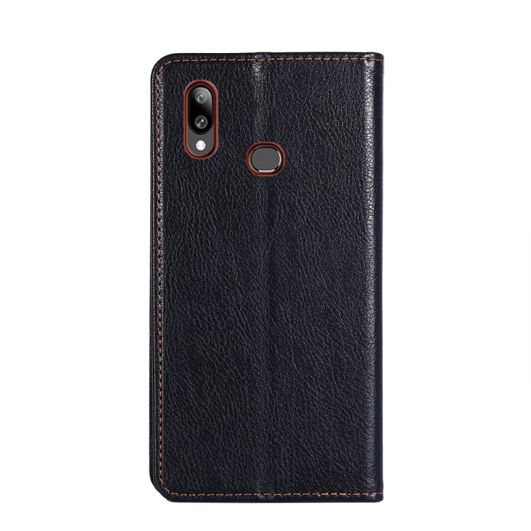 For Samsung Galaxy A10s PU + TPU Gloss Oil Solid Color Magnetic Horizontal Flip Leather Case with Holder & Card Slot & Wallet