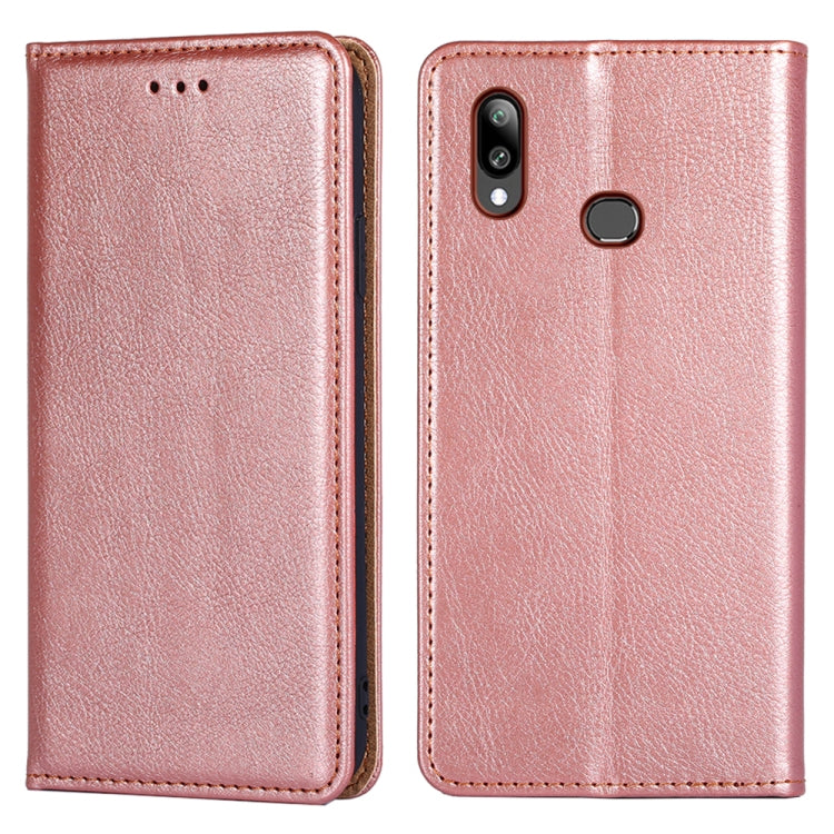 For Samsung Galaxy A10s PU + TPU Gloss Oil Solid Color Magnetic Horizontal Flip Leather Case with Holder & Card Slot & Wallet