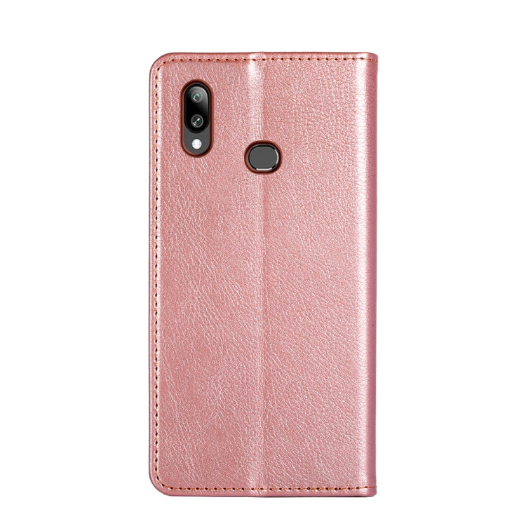 For Samsung Galaxy A10s PU + TPU Gloss Oil Solid Color Magnetic Horizontal Flip Leather Case with Holder & Card Slot & Wallet