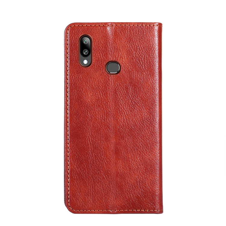For Samsung Galaxy A10s PU + TPU Gloss Oil Solid Color Magnetic Horizontal Flip Leather Case with Holder & Card Slot & Wallet