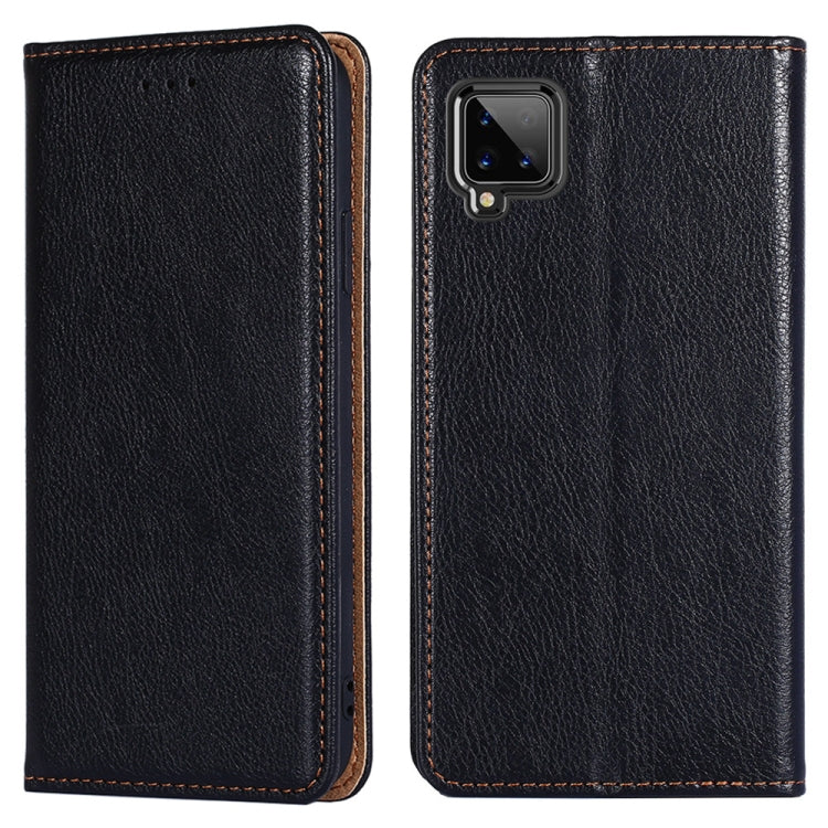 For Samsung Galaxy A42 5G PU + TPU Gloss Oil Solid Color Magnetic Horizontal Flip Leather Case with Holder & Card Slot & Wallet