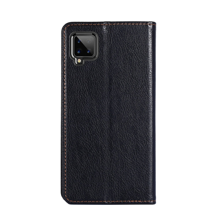 For Samsung Galaxy A42 5G PU + TPU Gloss Oil Solid Color Magnetic Horizontal Flip Leather Case with Holder & Card Slot & Wallet