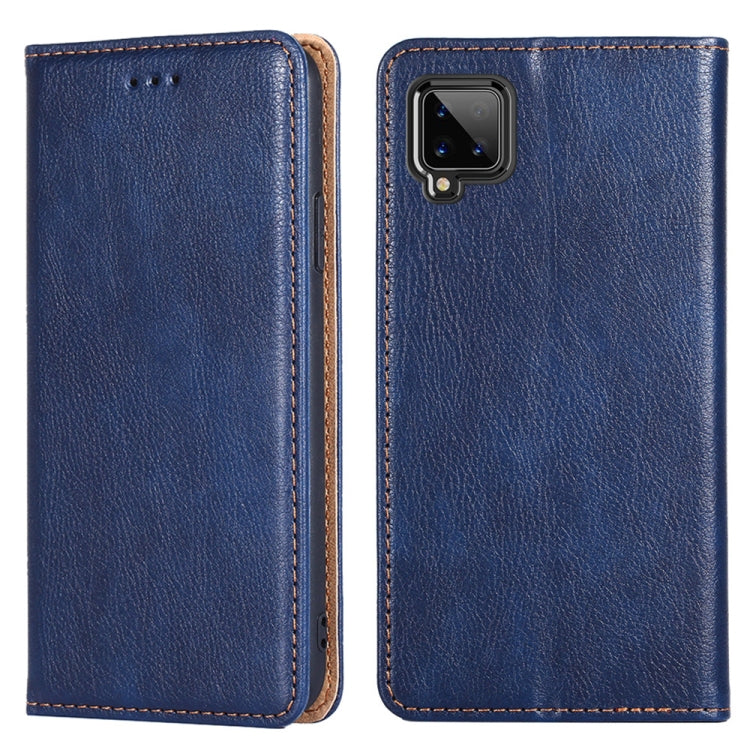 For Samsung Galaxy A42 5G PU + TPU Gloss Oil Solid Color Magnetic Horizontal Flip Leather Case with Holder & Card Slot & Wallet