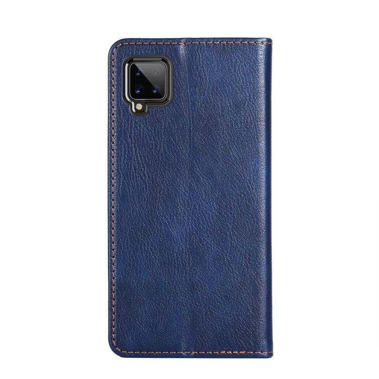 For Samsung Galaxy A42 5G PU + TPU Gloss Oil Solid Color Magnetic Horizontal Flip Leather Case with Holder & Card Slot & Wallet