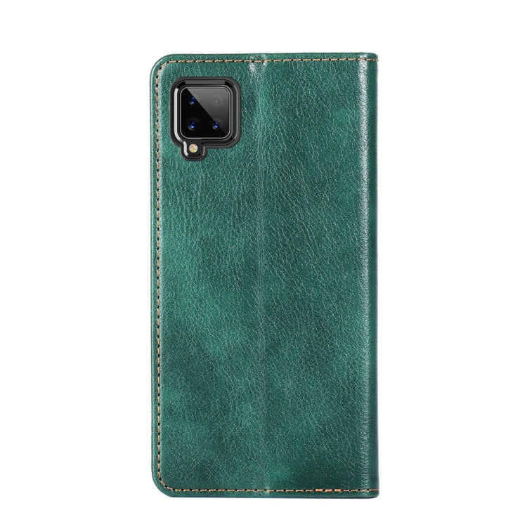 For Samsung Galaxy A42 5G PU + TPU Gloss Oil Solid Color Magnetic Horizontal Flip Leather Case with Holder & Card Slot & Wallet