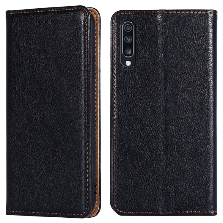 For Samsung Galaxy A70 PU + TPU Gloss Oil Solid Color Magnetic Horizontal Flip Leather Case with Holder & Card Slot & Wallet