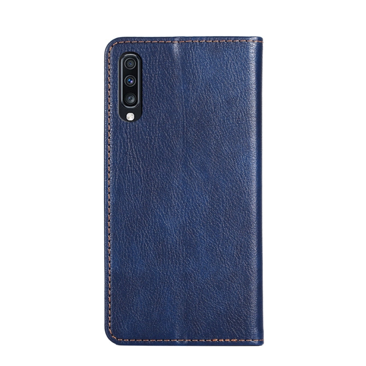 For Samsung Galaxy A70 PU + TPU Gloss Oil Solid Color Magnetic Horizontal Flip Leather Case with Holder & Card Slot & Wallet