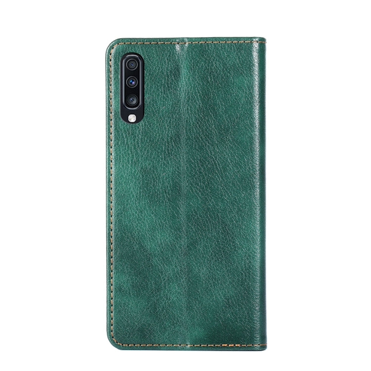 For Samsung Galaxy A70 PU + TPU Gloss Oil Solid Color Magnetic Horizontal Flip Leather Case with Holder & Card Slot & Wallet