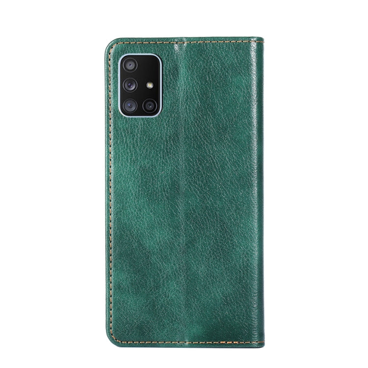 For Samsung Galaxy A71 4G PU + TPU Gloss Oil Solid Color Magnetic Horizontal Flip Leather Case with Holder & Card Slot & Wallet